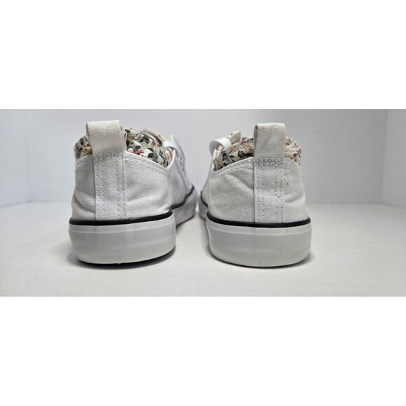 Twisted slip In Step Out shoes White With Floral Detail Unique Sneaker Wmn Sz 10 - Picture 5 of 7